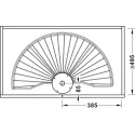Half circle carousel fitting, Häfele, for corner cabinets, with baskets