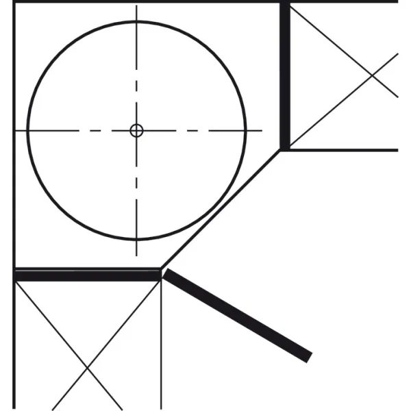 Karuselė 1/1 rato Ø714mm, vielinė