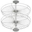 Full circle carousel fitting, Häfele, for corner cabinets, with baskets