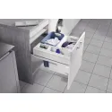 Pull-out laundry basket set Hailo, for installation behind fronts, W600mm, 2x33/1x12/1x2.5l