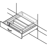 Step stool, Hailo Stepfix, steel
