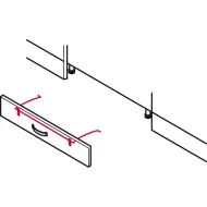 Plinth bracket, Steel, for hooking into Hailo Step-Fix step stool