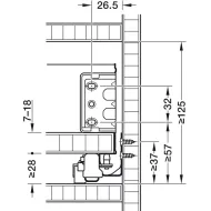 Drawer Side Runner System, Häfele Matrix Box Single (white)