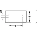 Stalčių šonai MX BOX SINGLE H80mm, L550mm, balta