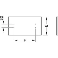 Stalčių šonai MX BOX SINGLE H120mm, L300mm, balta