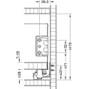 Stalčių šonai MX BOX SINGLE H120mm, L500mm, balta