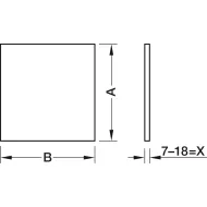 Stalčių šonai MX BOX SINGLE H120mm, L550mm, balta