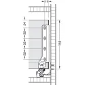 Drawer Side Runner System, Häfele Matrix Box Single (white)