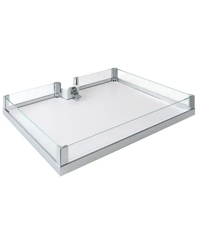 Hook-in shelf, with height extension panel