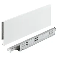 Stalčių šonai Matrix Box Slim A Synchro, H128mm, L450mm, 30kg, švelnaus uždarymo, balta