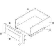 Inner front panel MX BOX A L1100mm, anthracite