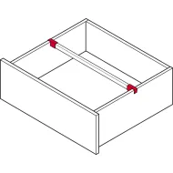 Laikiklis skersinio relingo MX BOX SLIM A antracitas
