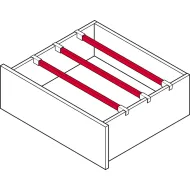 Cross railing, for Matrix Box Slim A30 internal drawer (gray)