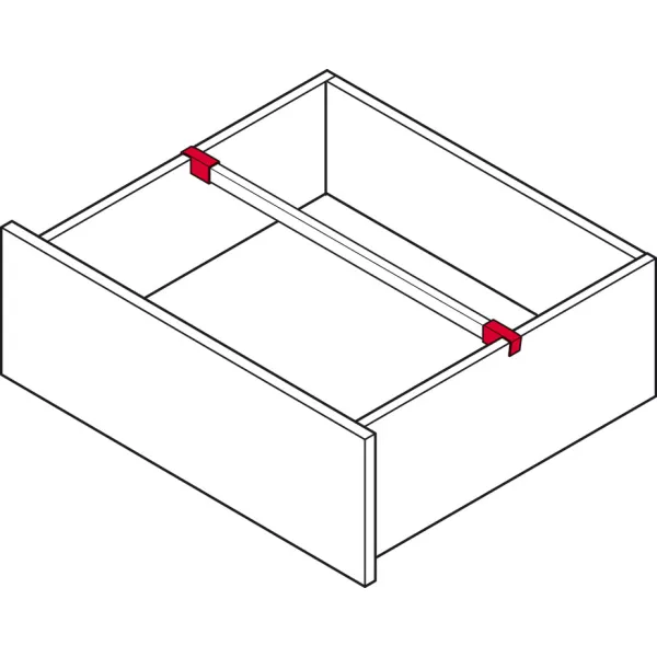 Laikiklis skersinio relingo MX BOX SLIM A pilka