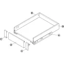 Fasadas vidinis MX BOX A L1100mm, balta