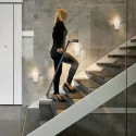 Reading luminaire Roxxane Leggera 101, battery powered with gesture control, black, 2700K
