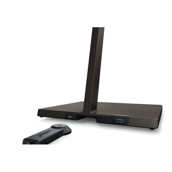 Reading luminaire Roxxane Leggera 52, battery powered, with gesture control, black, 2700K