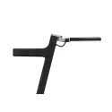 Reading luminaire Roxxane Leggera 52, battery powered with gesture control, gray 2700K