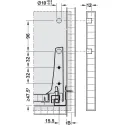 Front fixing brackets, For Blum Tandembox antaro/plus drawer and front extension, all system heights