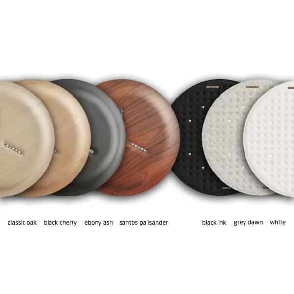 Pendant light, Nimbus Lighting Pad Lounge Vario, acoustic pad, black ink, black cherry