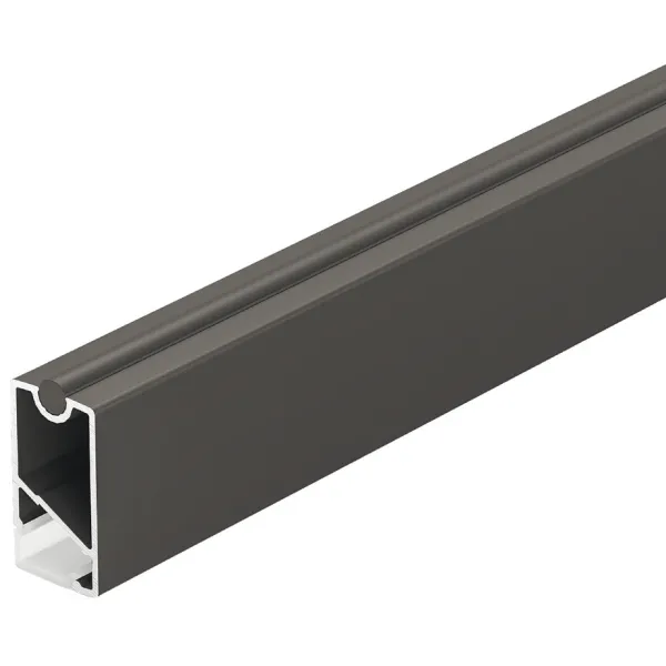 Vamzdis stačiakampis su LED filtru ir apsauga, 34x18mm, DressCode L2500mm, antracitas