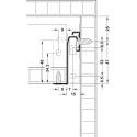 Drawer side runner system, single-walled, Häfele Matrix Box Single A25, single extension, height 54mm
