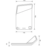 Šviestuvas WINGLET CL labai šilta balta šviesa, 2700K, baltas