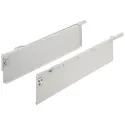 Drawer side runner system, single-walled, Häfele Matrix Box Single A25, single extension, H150mm