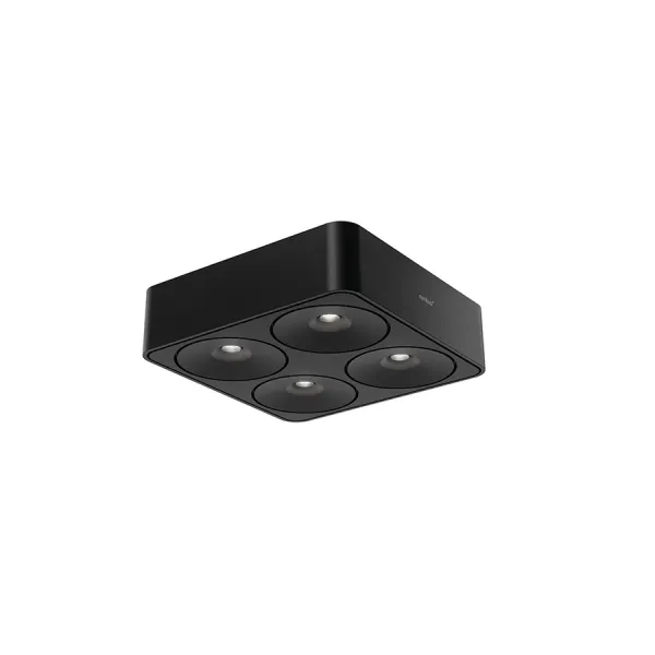Šviestuvas Q Four Connect ON 40° su prisukamu tvirtinimu 15W 24V matinis juodas