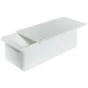Built-in bread bin, with slide channel cover