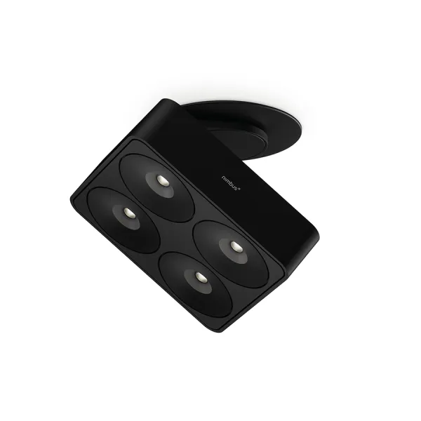 Šviestuvas Q Four Connect TT 40° su prisukamu tvirtinimu 15W 24V MW matinis juoda