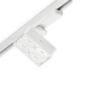 Ceiling light, Q Four Connect TT 40° for Eutrac track system 17, 5W 230V, matt black, multi-white