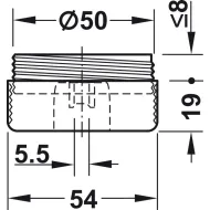 Furniture glide, for screw fixing