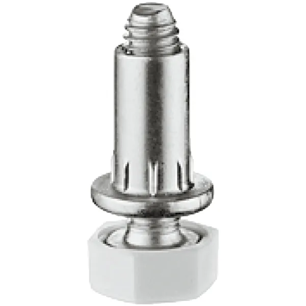 Atrama reguliuojama M6 H31mm, Ø13mm, balta