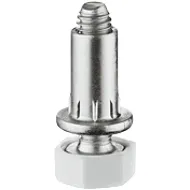 Adjusting screw, Round, with M8 sleeve