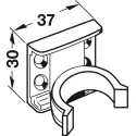 Plinth clip, for plinth adjusting foot
