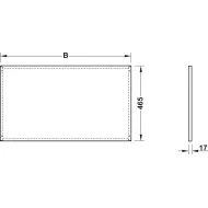 Drop-in shelf, Häfele Dresscode, steel