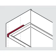 Spacer bar, For Häfele Dresscode pull out frame and pull out trouser rack