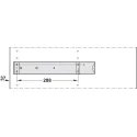 Spacer bar, For Häfele Dresscode pull out frame and pull out trouser rack