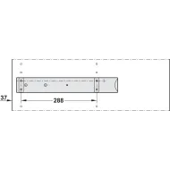 Spacer bar, For Häfele Dresscode pull out frame and pull out trouser rack
