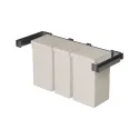 Pull-out laundry basket set Conero 72 H, W760-820mm, 1 laundry bag narrow, 1 laundry bag wide