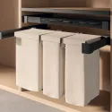 Ištraukiamų krepšių skalbiniams komplektas Conero 72 H, P760-820mm, 1 siauras krepšys, 1 platus krepšys