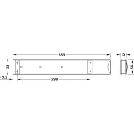 Tarpinė rėmui 21mm, DressCode balta