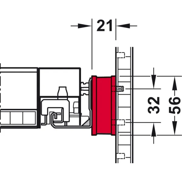 Tarpinė rėmui 42mm, DressCode balta