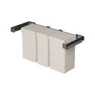 Ištraukiamų krepšių skalbiniams komplektas Conero 72 H, P960-1020mm, 2 siauri krepšiai, 1 platus krepšys