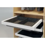 Box, hook-in element for Dresscode pull out frame, H104mm, W600mm, grey