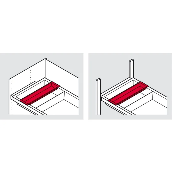 Dėklas veltinis 592x22x21mm, pilka