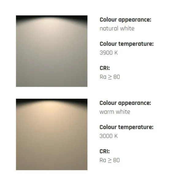 Architectural LED POLAR for under cabinet 24V/5W black natural white 3900K