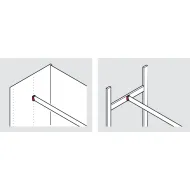 Rail end support, Häfele Dresscode, OVA