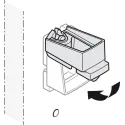 Rail end support, For Häfele Dresscode wardrobe rail, straight-edged